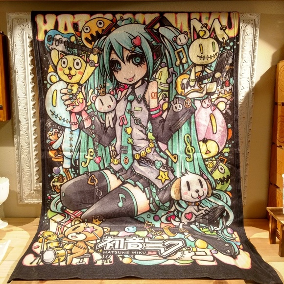 Loot Crate Wall Decor Hatsune Miku Travel Blanket Or Wall Tapestry Poshmark